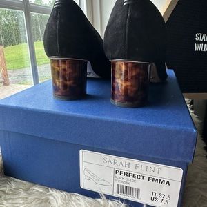 Sarah Flint Perfect Emma Black Suede 37.5 7.5